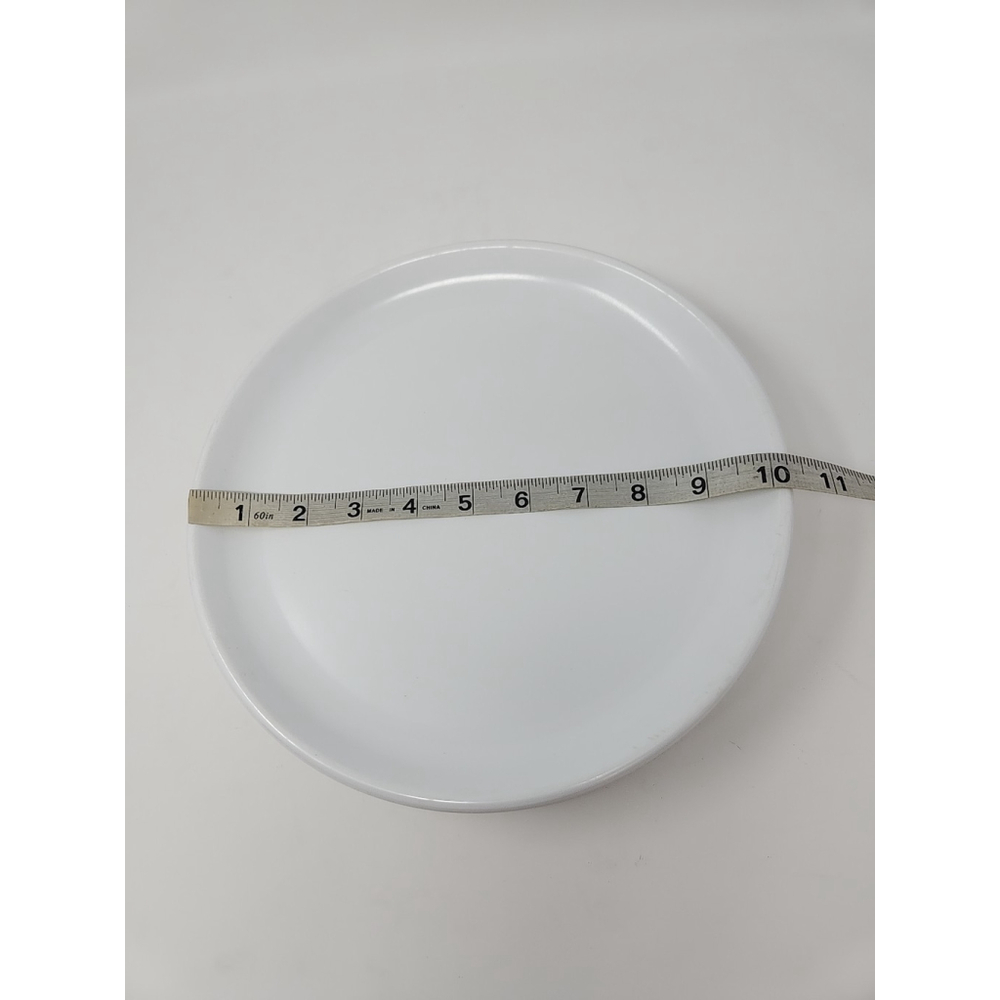 Vtg Rubbermaid White Plastic Plates Set Of 10 #3840 Melamine 10.25" CottageCore - Picture 4 of 15